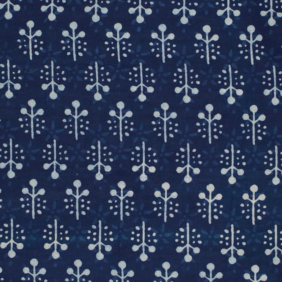 Indian Block Print Indigo Print