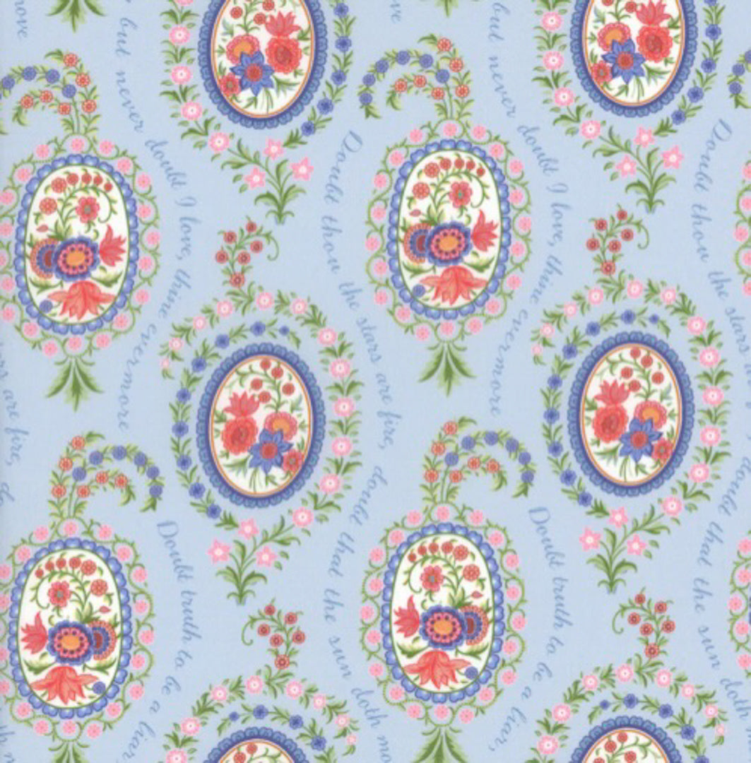 Tana Lawn - Liberty of London Love Poem C Stash Builder 12" x 12"