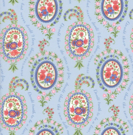 Tana Lawn - Liberty of London Love Poem C Stash Builder 12" x 12"